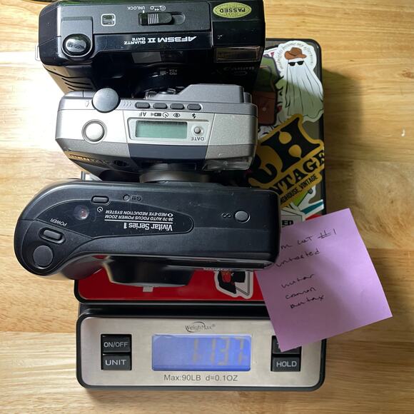 Lot of 3 Film Cameras Untested / For Parts or Repair Canon AF35M Vivitar Pentax - Picture 5 of 5